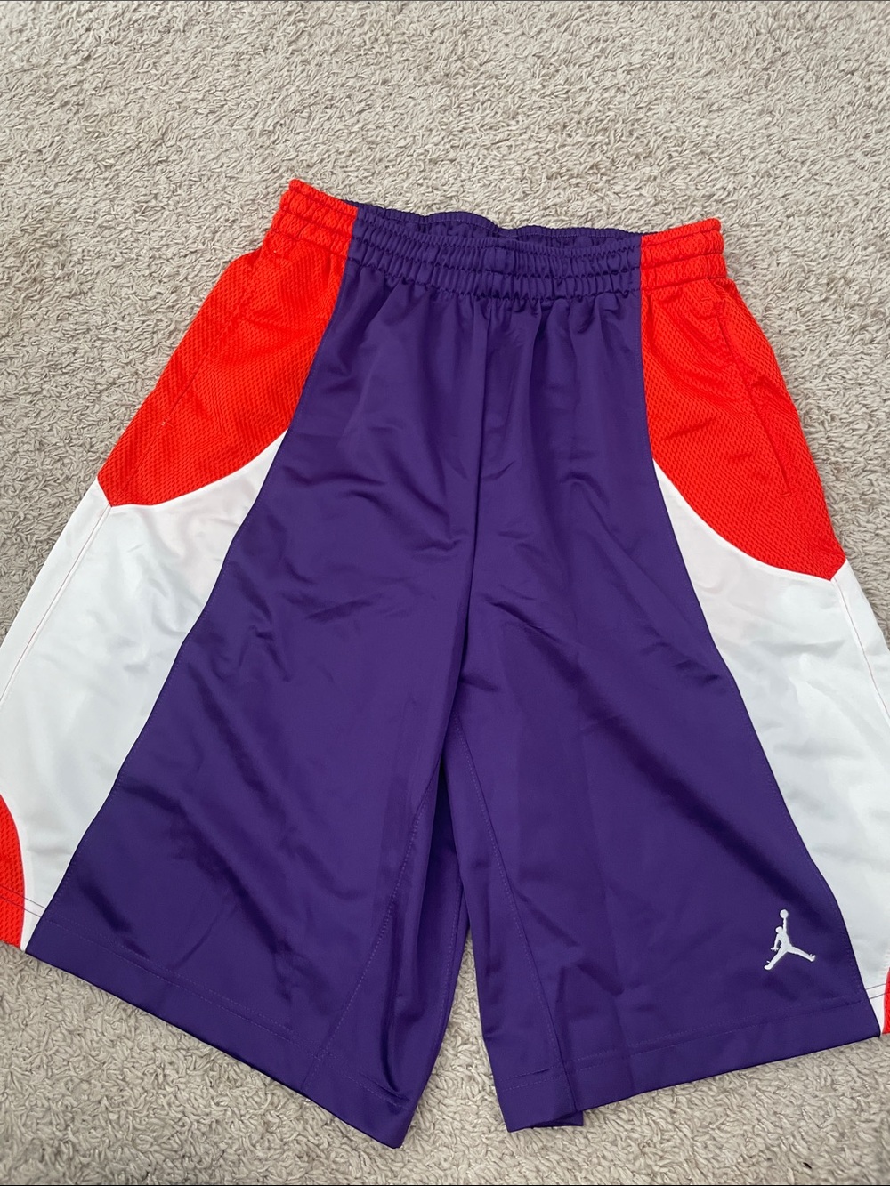 Jordan Purple Red White Basketball Shorts